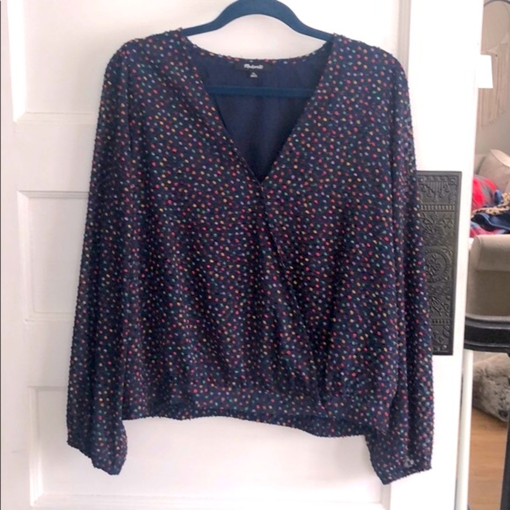 Madewell confetti blouse